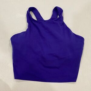 Athleta Racerback Cropped Tank Top Purple Size M